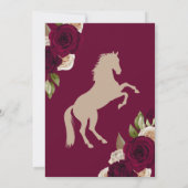 ブルゴーニュバラフローラウエスタンチャロキンセアニェラ 招待状 (裏面)