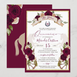 ブルゴーニュバラフローラウエスタンチャロキンセアニェラ 招待状