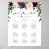 ブルゴーニュバラフローラ席の座席表を見つける ポスター (正面)