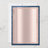 ブルゴーニュバラブルーウッドバラ金ゴールド85th誕生日 招待状 (裏面)