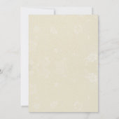 ブルゴーニュバラモダンと日付の保存 招待状 (裏面)