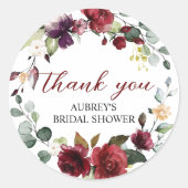 ブルゴーニュバララウンドステッカー ラウンドシール (正面)