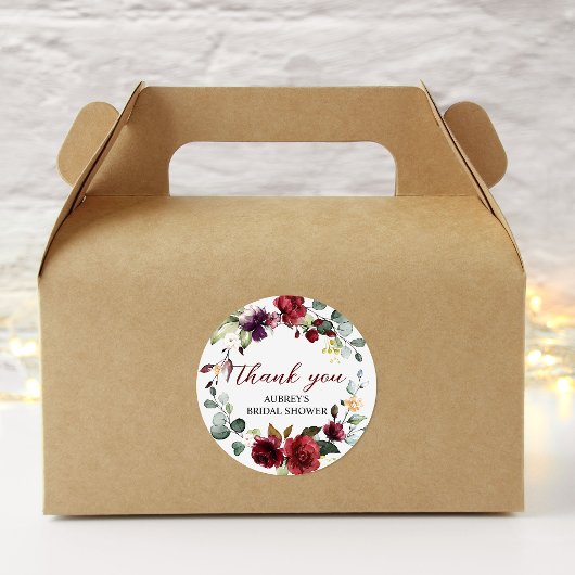 ブルゴーニュバララウンドステッカー ラウンドシール