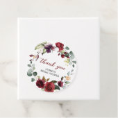 ブルゴーニュバララウンドメッセージカード フェイバータグ (インサイチュ)