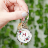 ブルゴーニュバラリースカスタムモノグラム&ネーム キーホルダー (手)