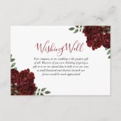 ブルゴーニュバラロマン結婚ティックの願い井戸 エンクロージャーカード (正面)