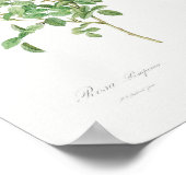 ブルゴーニュバラヴィンテージフローラピンクローズ ポスター (角)