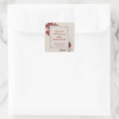 ブルゴーニュバラ及び銀枠卒業パーティー スクエアシール (バッグ)