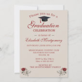 ブルゴーニュバラ及び銀枠卒業パーティー 案内状 (裏面)