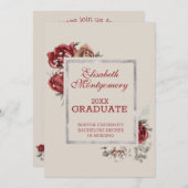 ブルゴーニュバラ及び銀枠卒業パーティー 案内状 (正面/裏面)