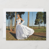 ブルゴーニュバラ大理石キンセアニェラサンキューカード 招待状 (裏面)