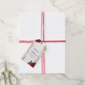 ブルゴーニュバラ大理石キンセアニェラパーティー ギフトタグ (より糸付き)