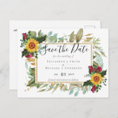 ブルゴーニュバラ救スの花の日付を変更 ポストカード (正面/裏面)