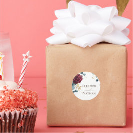 ブルゴーニュバラ春サマー結婚ズ ラウンドシール