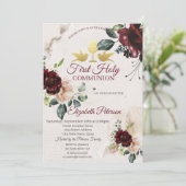 ブルゴーニュバラ第一聖餐式 招待状 (スタンド正面)