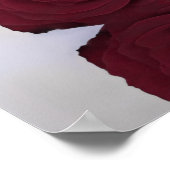 ブルゴーニュバラ結婚アルファベットの座席表 ポスター (角)