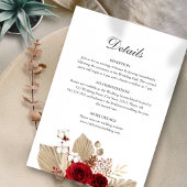 ブルゴーニュバラ結婚ズ詳細カード 招待状