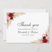 ブルゴーニュバラ結婚ズ サンキューカード (正面)