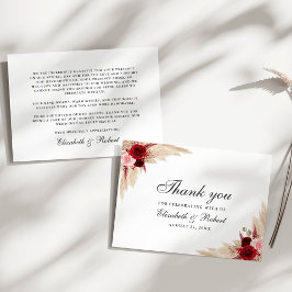 ブルゴーニュバラ結婚ズ サンキューカード