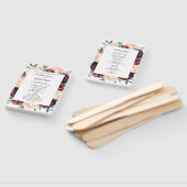 ブルゴーニュバラ結婚牡丹の式プログラム ハンドファン (組立なし)