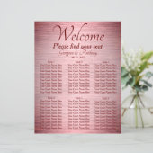 ブルゴーニュバラ結婚金ゴールドのテーブル座席表 (スタンド正面)