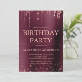 ブルゴーニュバラ金ゴールドエイジバースデーパーティー 招待状 (スタンド正面)