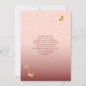 ブルゴーニュバラ金ゴールドクラウンエレガントキンセアニェラ 招待状 (裏面)