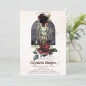 ブルゴーニュバラ金ゴールドベビーシャワー 招待状 (スタンド正面)