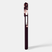 ブルゴーニュバラ金ゴールド星名 Case-Mate iPhoneケース (裏面 / 左)