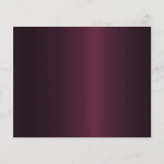 ブルゴーニュバラ金ゴールド誕生日が日付カードを保存 (裏面)