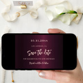 ブルゴーニュバラ金ゴールド誕生日 セーブザデート