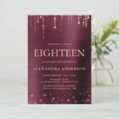 ブルゴーニュバラ金ゴールド18thバースデーパーティー 招待状 (スタンド正面)