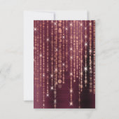 ブルゴーニュバラ金ゴールド60歳の誕生日パーティー 招待状 (裏面)