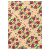 ブルゴーニュバラ開花 テーブルクロス (正面)