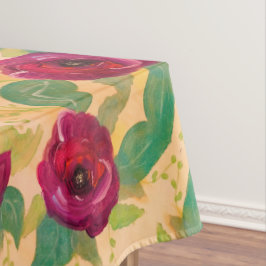 ブルゴーニュバラ開花 テーブルクロス