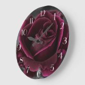 ブルゴーニュバラ ラージ壁時計 (傾斜)