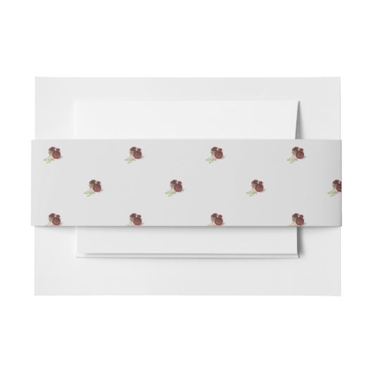 ブルゴーニュバラ 招待状ベリーバンド (正面例)