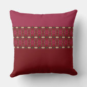 ブルゴーニュパターン(の模様が)あるデザイン クッション (裏面)