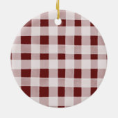 ブルゴーニュパーソナライズされたフローラの母 セラミックオーナメント (裏面)