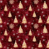 ブルゴーニュパーソナライズされたーと金ゴールドのクリスマスツリー ラージクリスマスストッキング