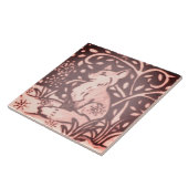 ブルゴーニュピンクキツネフローラフォーリーウッドランドデコール タイル (側面)