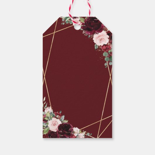 ブルゴーニュピンクフローラキンセアニェラお願い ギフトタグ (裏面)