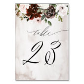 ブルゴーニュピンクローズウォーターフローラNo結婚 23 テーブルナンバー (裏面)