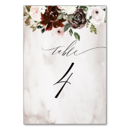 ブルゴーニュピンクローズウォーターフローラNo 結婚4 テーブルナンバー