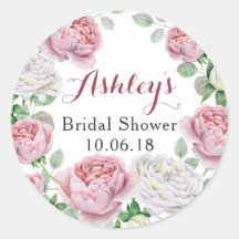 ブルゴーニュピンクローズフローラブライダルシャワーありがとう