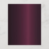 ブルゴーニュピンクローズフローラレース結婚式招待状 (裏面)