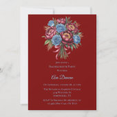 ブルゴーニュピーオニーアンドブルーバラバチェロレッテ 招待状 (正面)