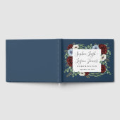 ブルゴーニュピーオンダスティブルーアネモン結婚フローラ ゲストブック (全面)