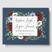 ブルゴーニュピーオンダスティブルーアネモン結婚フローラ ゲストブック (正面)