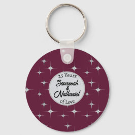 ブルゴーニュファンシー周年記念カスタムのカップル名 キーホルダー